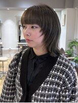 ルーク バイ ヘアーポケット(Luke by hair pocket)&nbsp;ウルフミディアムとグレージュ