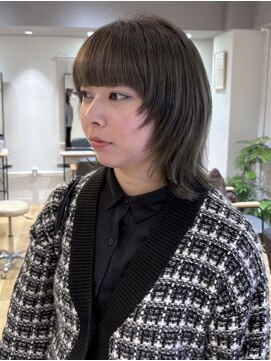ルーク バイ ヘアーポケット(Luke by hair pocket) ウルフミディアムとグレージュ