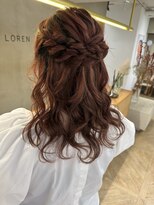 ローレン(LOREN)&nbsp;透明感髪質改善ベージュダブルカラーミルクティーグレージュ