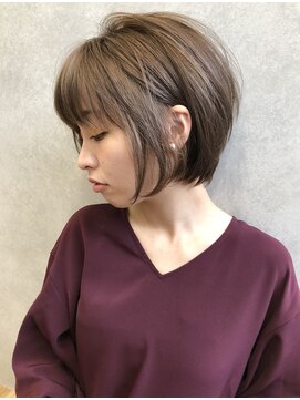 サンド 銀座(sand) 大人かわいいワンカールとろみモードショートヘア