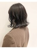 ボブ AVEDAカラー×ブルーベージュ