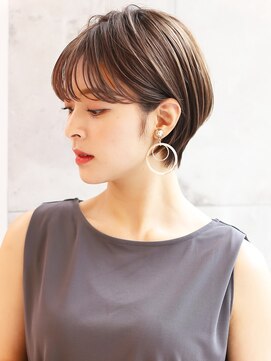 グランド(GRAND) ショートボブ髪型20代30代40代50代前髪あり前髪無し面長丸顔