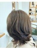 【harurara hair大分/明野】外ハネ×グレージュ