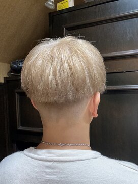 ヒロギンザバーバーショップ 大宮店(HIRO GINZA BARBER SHOP) ホワイトミルクティー　メンズカラー　大宮　埼玉