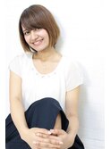艶ボブ+イルミナカラー×髪質改善×北浦和×白髪染めでも◎