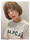 表参道/カットが上手い/フェザーバング/小顔/ミニボブ/前下がりn