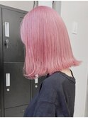 ba1505ミルクティーピンクコリアンスタイルチェリーピンクボブ