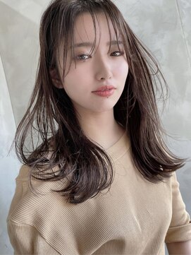 フラッグ ヘアー 天神西通り店(Flag HAIR) シースルーバングうざばんぐ透明感カラー