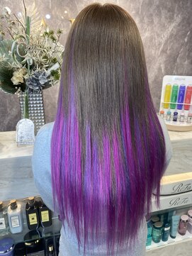 ラピス テラス 渋谷(Lapis terrace) エクステて作る派手髪グラデーション