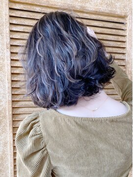 アルバム 渋谷パルコ(ALBUM) ブラックアッシュ3Dハイライト_チェリーブラウン_ba329011