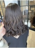 艶髪コテ巻き風パーマスタイル