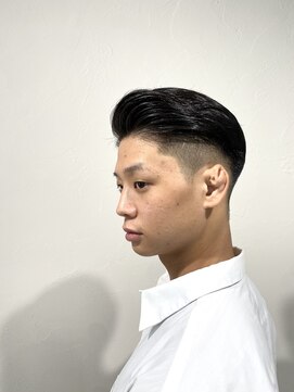 レンゲン(LENGEN) 束感刈り上げビジネス七三ツーブロックアップバング１１２４