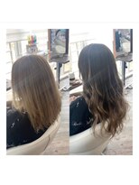 クラン ヘアーアンドスタジオ(CLAN hair & studio)&nbsp;ハイトーンエクステブリーチインナーミルクティーベージュ