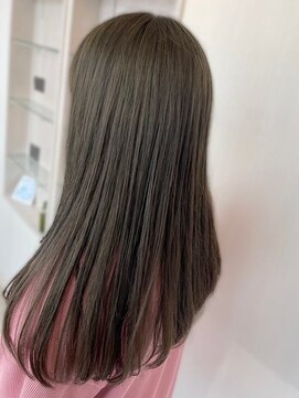 エルベ 内原店(elve) ブリーチカラー×オリーブグレージュ！