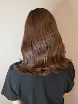 グロウバイニューヨークニューヨーク(Grow by NYNY) 【坂本】セミロング×ピンクベージュ