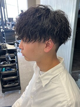 エルマーク 心斎橋(L-MARK) 波巻きパーマスパイラルパーマツイストスパイラルパーマメンズ