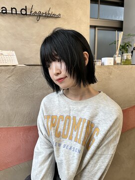 サンド 鹿児島中央(sand) レイヤーボブ/ウルフカット/ハッシュカット/鹿児島中央駅