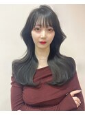 10代20代韓国内巻きくびれレイヤーカット　小山