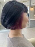 ミニボブ×インナーピンク