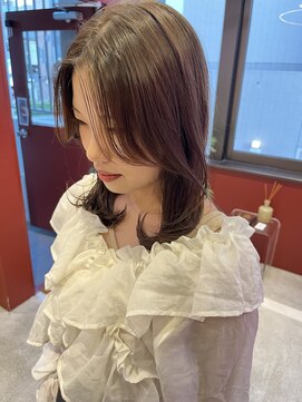 ローレンジウ(LOREN JU) 透明感髪質改善ベージュダブルカラーミルクティーグレージュ