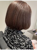 フク(FUKU)&nbsp;【脱白髪染め】透明感ブラウンボブ