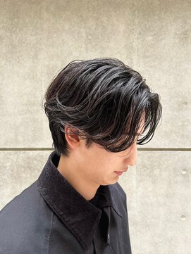 ガーデン 銀座(GARDEN) 艶センターパートニュアンスパーマダークアッシュ韓国マッシュ