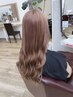 【ブリーチなしで透明感】ノンブリーチダブルカラー＋カット＋トリートメント