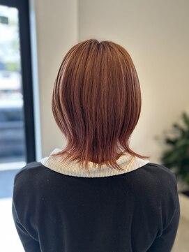 ヘアサロン エスプリ(hair salon esprit) ウルフカット/オレンジカラー