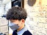【漢を上げる理想のカール感】カット+パーマ+シェービング+マッサージ+セット