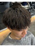 ツイストスパイラルパーマツイストパーマメンズマッシュパーマ