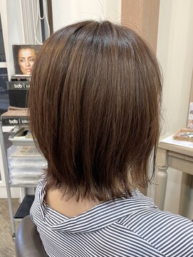 アルターリール(aL ter Rire) くびれヘア/アプリコットオレンジ/ハイライトカラー/中村郁未