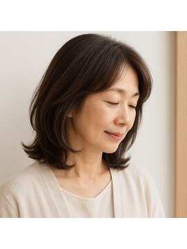 スープレックス ヘアーデザイン(SOUPREX HAIR DESIGN) ミセス艶ミディアム 20代 30代 40代 50代 60代 髪質改善