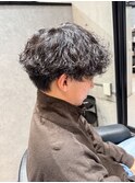 波巻きパーマ