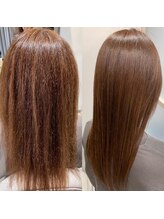 【丸くなる縮毛矯正】のbefore＆after