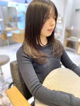 レイヤー/透明感カラー/顔周りレイヤー