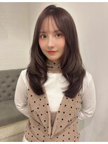 ラヴィズム 長岡店(LUVISM)&nbsp;韓国/顔周りレイヤー/ダブルカラー/ベージュ/前髪新潟長岡宮関