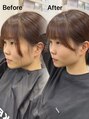 ケンジ 平塚ラスカ店(KENJE) 伸びきってしまった顔まわりのBefore→After流れやすい顔まわり