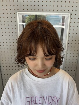 コクウ(COCU) bob perm × orange color