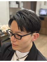 ケースタイルヘアスタジオ  虎ノ門店(K-STYLE HAIR STUDIO)&nbsp;膨らみを抑える、究極のツーブロックショート<理容室>アイロン
