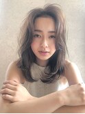Liberte銀座 大人センターパート×グレージュ