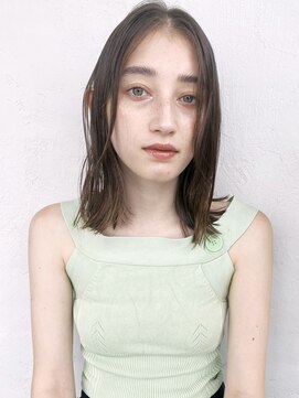 アイティー バイ アルバム 中野店(IT by ALBUM) ナチュラルロブ_クールショートピンクベージュボブルフ_27949