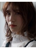 《hair make No.8・中村》フレーミングカラー×ピンクベージュ