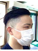 男前ツーブロックフェード