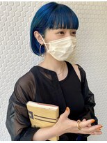 エル(EL by green)&nbsp;(akiko)ブリーチブルーカラー×ミニボブ