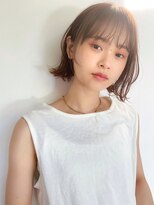 ミンクス 青山店(MINX) シースルーバング　外ハネボブ