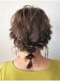 結婚式ヘアセット ローポニースタイル