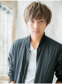 イケメンハイライトカラーくせ毛風マニッシュQ