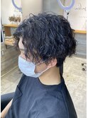 【モモカ】縦落ちツイストスパイラルパーマ