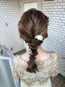 フェリーチェ(Felice) 編みおろし　ヘアセット　お呼ばれヘア　結婚式ヘア