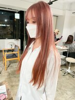 ザ オーダー(THE ORDER)&nbsp;ピンクオレンジブラウンカラー/ロング/ケアブリーチ/ハイトーン